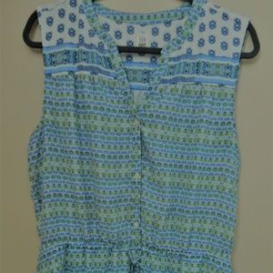 Gap Blue and White Sundress (Large TALL)